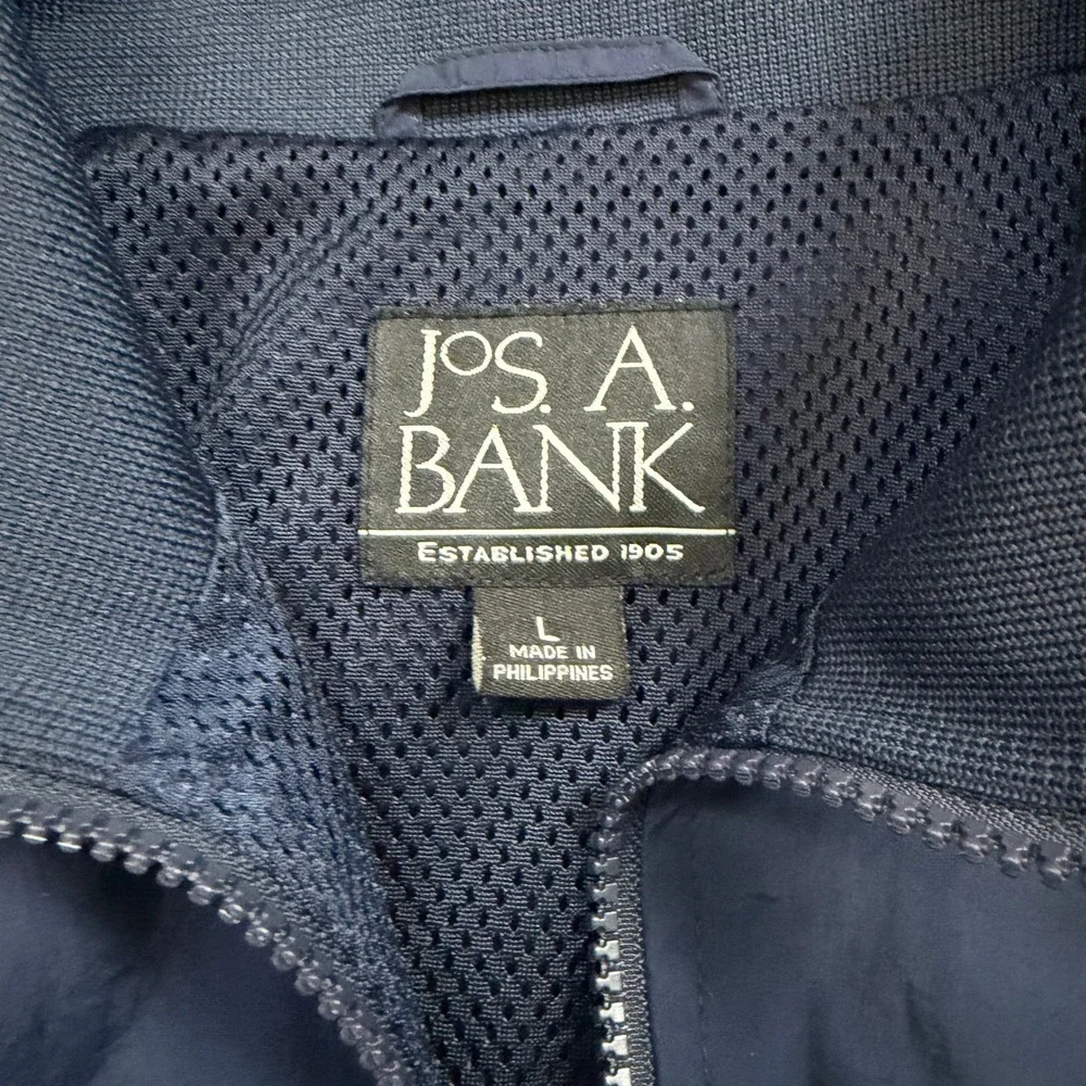 Jos. A. Bank Harrington Jacket Men Large Navy Blue
